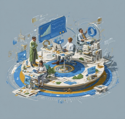 Visualisierung von KI-Strategien im Business